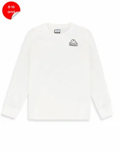KAPPA -TSHIRT MANICA LUNGA BIANCA DA BAMBINO