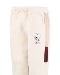 KEITH HARI - DONNA PANTALONE TUTA BEIGE
