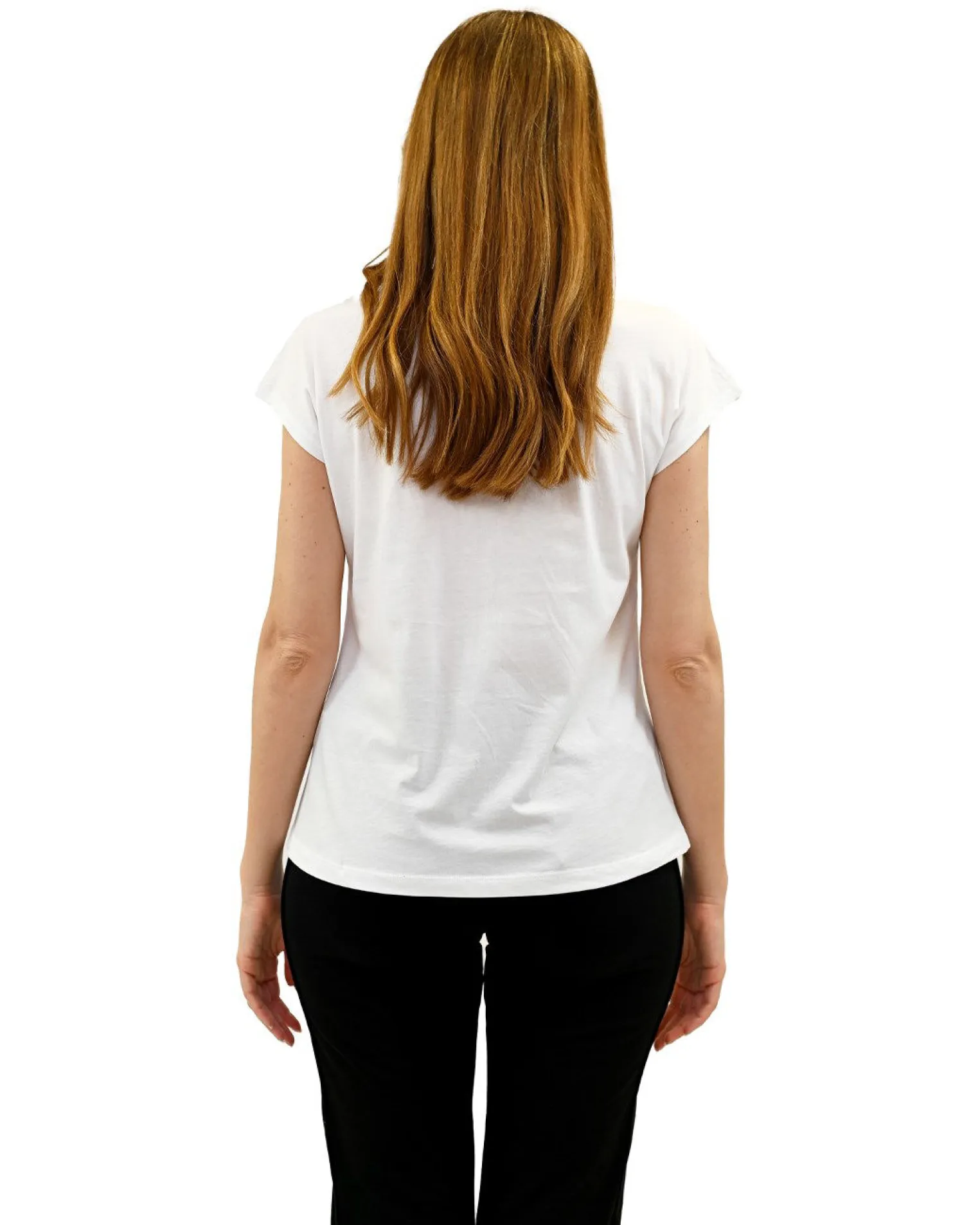KEY UP - MAGLIA MEZZA MANICA DONNA BIANCA GLAM - 5S894/0001