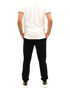 KEY UP - PANTALONE DA TUTA UOMO NERO IN JERSEY, 2JB81/1246