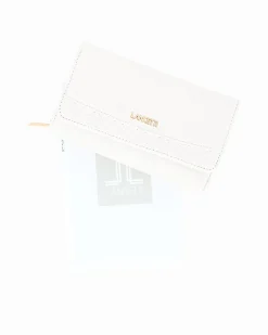 LANCETTI - Portafoglio bianco con patta