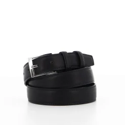 LAURA BIAGIOTTI-Cinta uomo blu in VERA PELLE, con fibia nikel free