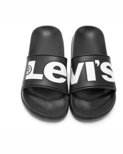 LEVI'S - CIABATTA DA BAMBINO NERA, NUMERATA 28/35 - VPOL0189S