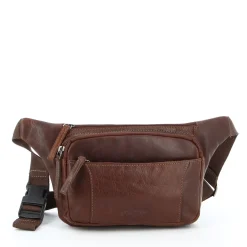 LOTTO - Marsupio marrone in VERA PELLE con quattro tasche