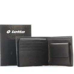 LOTTO - Portafoglio in VERA PELLE con porta carte di credito e doppio scomparto banconote