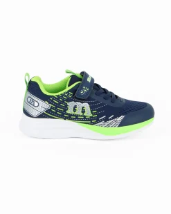 MELANIA - Sneakers blu da bambino con strappo, numerata 31/36