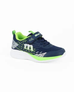 MELANIA - Sneakers blu da bambino con strappo, numerata 31/36