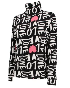 MICROPILE MILA BLACK SCRIPT LOVE WHITE