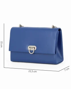 MISS GLOBO - Pochette blu con patta
