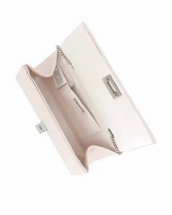 MISS GLOBO - Pochette con patta tortora e chiusura a girello