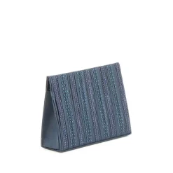 MISS GLOBO- Pochette triangolare con fasce strass verticali