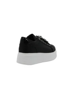 MISS GLOBO - Scarpa nera con orsetto in strass
