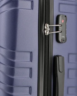 MODO BY RONCATO - TROLLEY ABS BLU 4 RUOTE CON COMBINAZIONE TSA