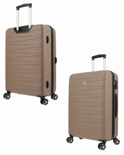 MODO BY RONCATO - TROLLEY ABS CHAMPAGNE 4 RUOTE CON COMBINAZIONE TSA