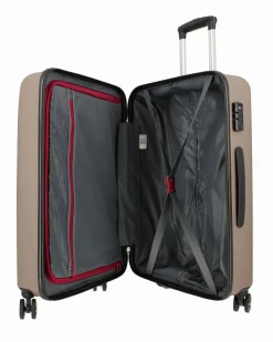 MODO BY RONCATO - TROLLEY ABS CHAMPAGNE 4 RUOTE CON COMBINAZIONE TSA