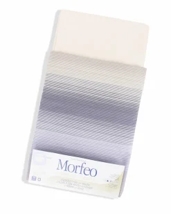 MORFEO - LENZUOLA COPPIA MORFEO M/RIGHE BEIGE 1 PIAZZA E ½