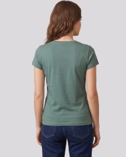 MY JEWELS - Tshirt mezza manica con scollo a girocollo BAMBOO verde