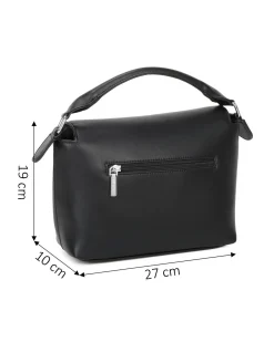 NARDINI - Borsa un manico zebrata con patta diagonale e tasca posteriore, tracolla removibile