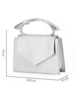 NARDINI - Clutch argento con patta
