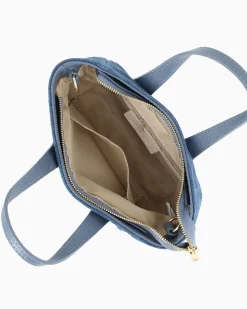 NARDINI - Minibag avio scamosciata in VERA PELLE con tasca posteriore, tracolla removibile - MADE IN ITALY