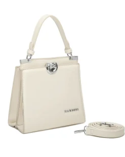 NARDINI - Minibag beige con due scomparti principali, tracolla removibile