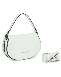 NARDINI - Minibag bianca con patta e tracolla removibile
