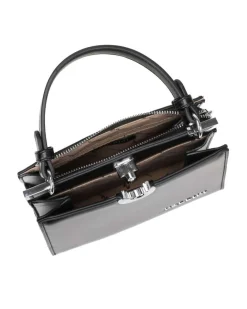 NARDINI - Minibag nera con due scomparti principali, tracolla removibile