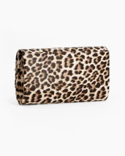 NARDINI- Pochette leopardata con patta