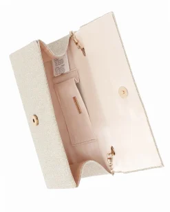 NARDINI - Pochette oro in lurex con patta