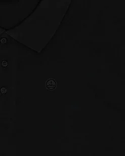 NAVY SAIL - Polo over manica corta nera
