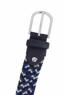 NAZARENO GABRIELLI - Cinta blu junior, intrecciata ed elasticizzata
