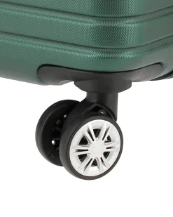 NAZARENO GABRIELLI - TROLLEY VERDE IN ABS 4 RUOTE