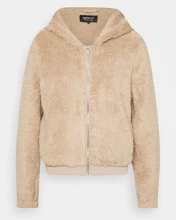 NEON & NYLON by Only - GIUBBINO CON CAPPUCCIO CAMEL