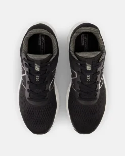 NEW BALANCE -  SCARPA DA RUNNING NERA CON DETTAGLI SILVER DA UOMO, M520LB8