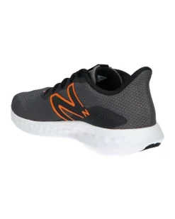 NEW BALANCE -  SCARPA DA RUNNING GRIGIA CON DETTAGLI NERI E ARANCIONI DA UOMO, M411RO3