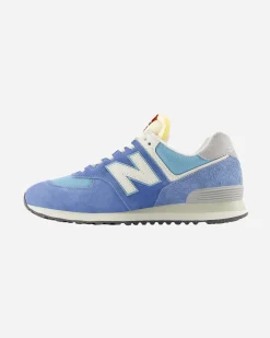 NEW BALANCE 574 - SCARPA SNEAKERS UOMO CELESTE - U574RCA