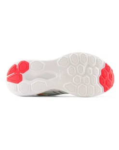 NEW BALANCE -  SCARPE DA RUNNING BEIGE CON DETTAGLI GRIGI, GIALLI E ROSSI DA DONNA,  W411RU3