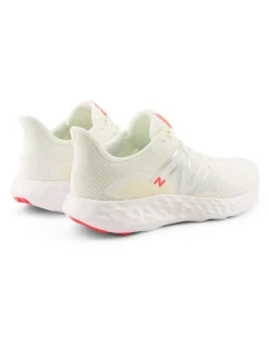 NEW BALANCE -  SCARPE DA RUNNING BEIGE CON DETTAGLI GRIGI, GIALLI E ROSSI DA DONNA,  W411RU3