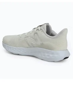 NEW BALANCE -  SCARPE DA RUNNING BIANCHE CON DETTAGLI GRIGI DA DONNA,  W411RT3
