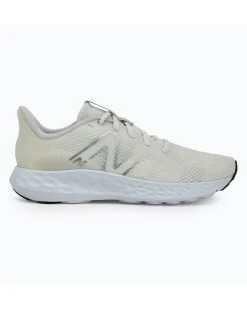 NEW BALANCE -  SCARPE DA RUNNING BIANCHE CON DETTAGLI GRIGI DA DONNA,  W411RT3