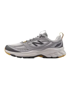 NEW BALANCE -  SCARPE DA RUNNING  TRAIL SYNTHETIC GRIGIE CON DETTAGLI GIALLI DA UOMO, M4105G0