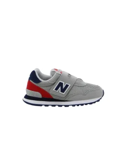 NEW BALANCE - SNEAKERS BIMBO GRIGIA, BLU E ROSSA  LIFESTYLE SYN/MESH- DAL 28 AL 35 - PV515BB