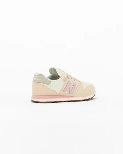 NEW BALANCE - Sneakers da donna beige e rosa con dettagli scamosciati e soletta NB comfort