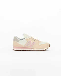 NEW BALANCE - Sneakers da donna beige e rosa con dettagli scamosciati e soletta NB comfort