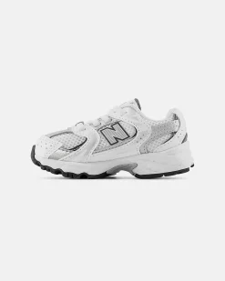 NEW BALANCE 530 – SNEAKERS JUNIOR BUNGEE LACE  BIANCA / ARGENTO – IZ530SB1