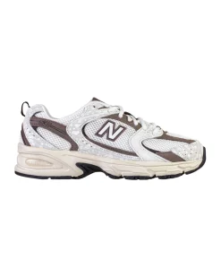 NEW BALANCE -  SNEAKERS LIFESTYLE BIANCHE CON DETTAGLI MARRONI, U5308EL