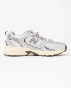NEW BALANCE -  SNEAKERS LIFESTYLE BIANCHE CON DETTAGLI MALVA E GRIGI, U5307VI