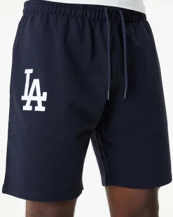 NEW ERA - Pantaloni corti blu scuro con logo bianco