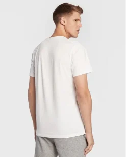 NEW ERA - T shirt girocollo nera in cotone con logo bianco