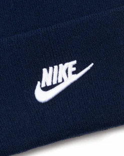 NIKE - Berretto blu con logo bianco